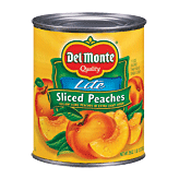 Del Monte  lite yellow cling sliced peaches in extra light syrup Full-Size Picture